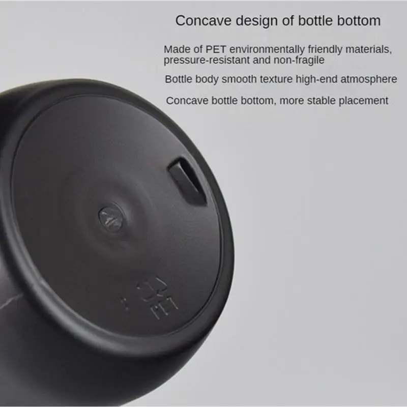 1/3/5Pcs Matte Black 300/500ml Soap Bottle Liquid Soap Dispenser Refillable Empty Shampoo Conditioner Container Bathroom Supplie 6