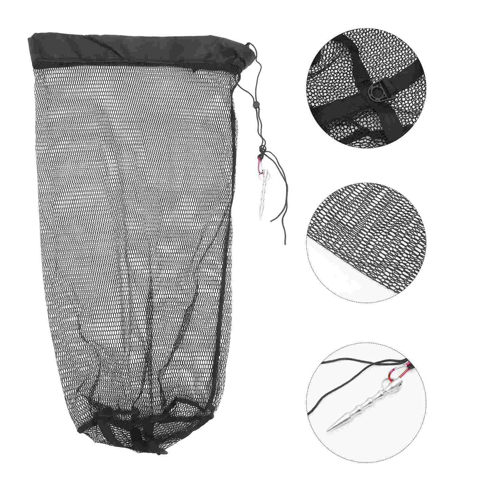 

1 Set of Drawstring Fishing Net Fish Guard Basket Fish Protective Net Mesh Fishing Netting Fish Locating Net