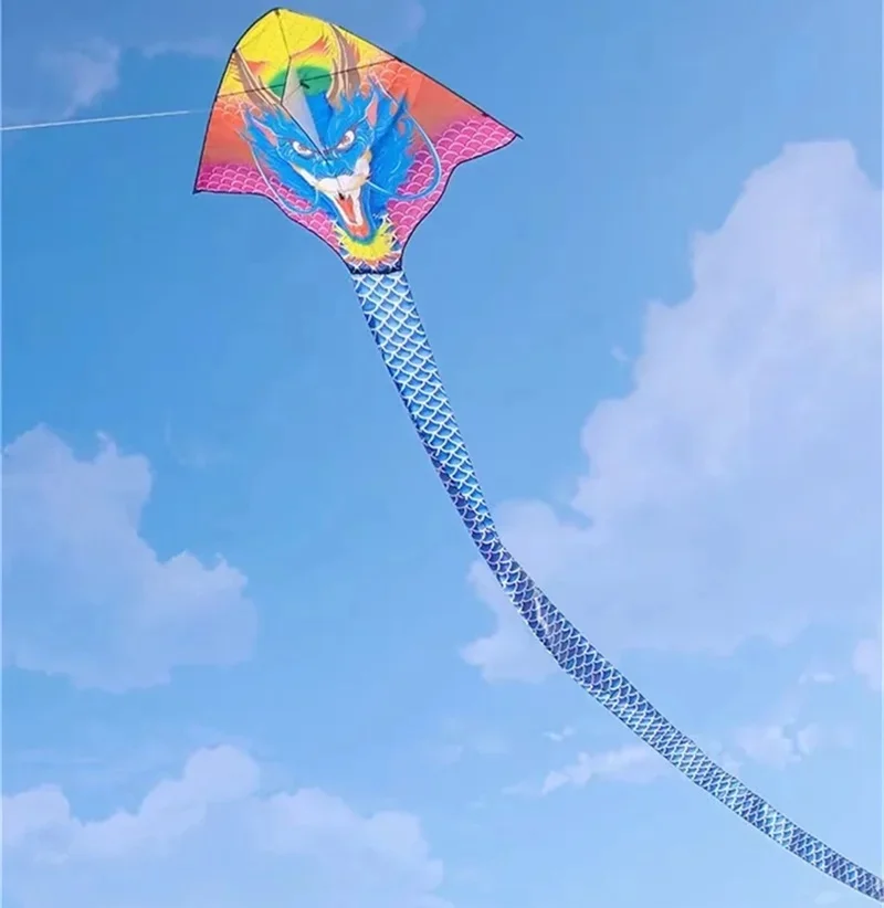 Free shipping Traditional flying dragon kite 2024 new Chinese dragon large upscale adults special long dragon kite long tail koi 5