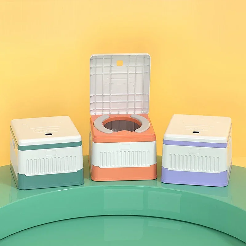 Potty Training Toilet for Kids Children's Solid Color Portable Folding Car Emergency and Outdoor Activities Toilet Toilet 6