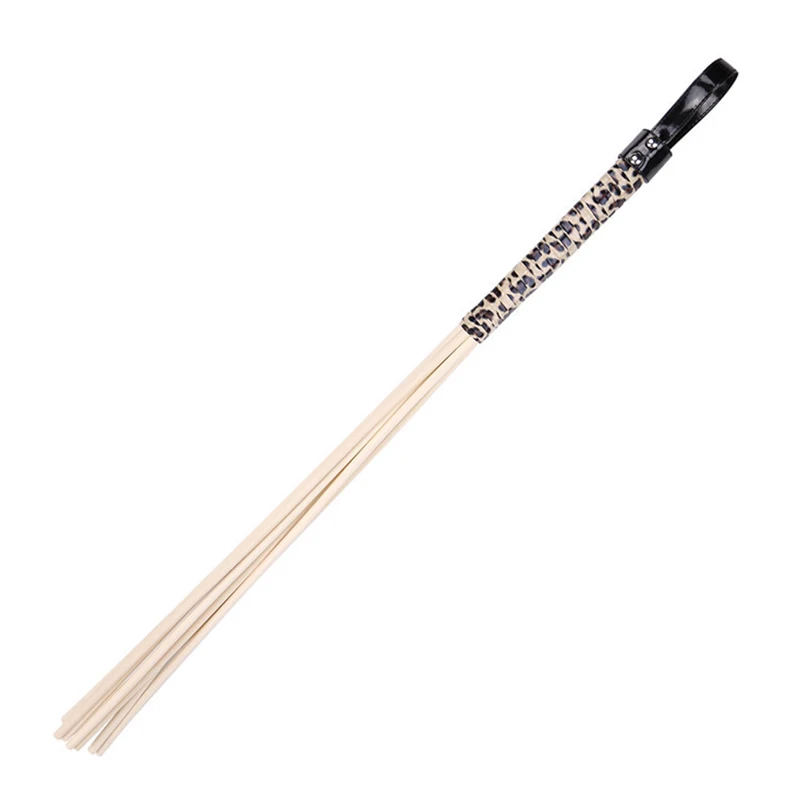 8 In 1 Natural Rattan 60CM Long Riding Crop Flogger Horse Training