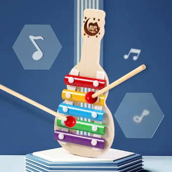 유아 몬테소리 장난감 나무 실로폰 아기 음악 악기 장난감, 유치원 조기 학습 장난감, 0 12 개월 아기용