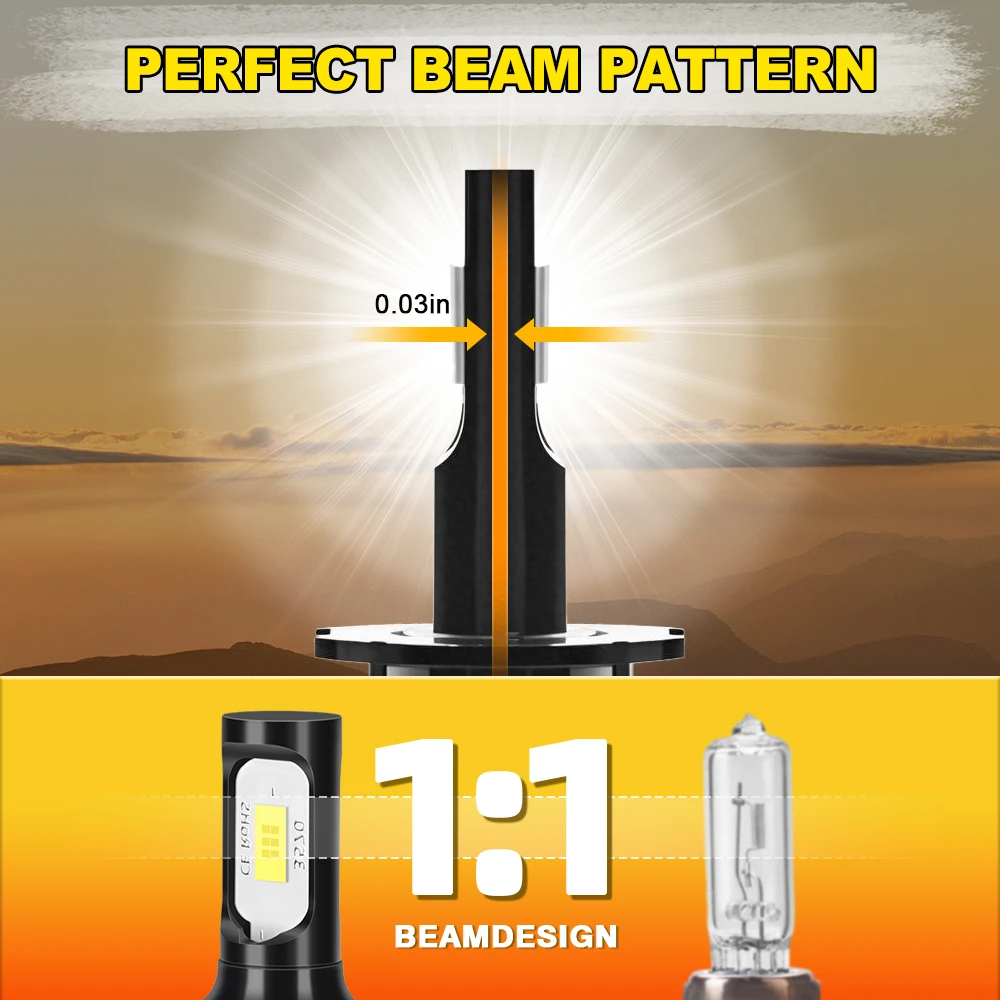 2Pcs 20000LM 울트라 브라이트 자동차 LED 안개등 램프 6000K 전구 시보레 타호 2007 2008 2009 2010 2011 2012 2013 2014 2015