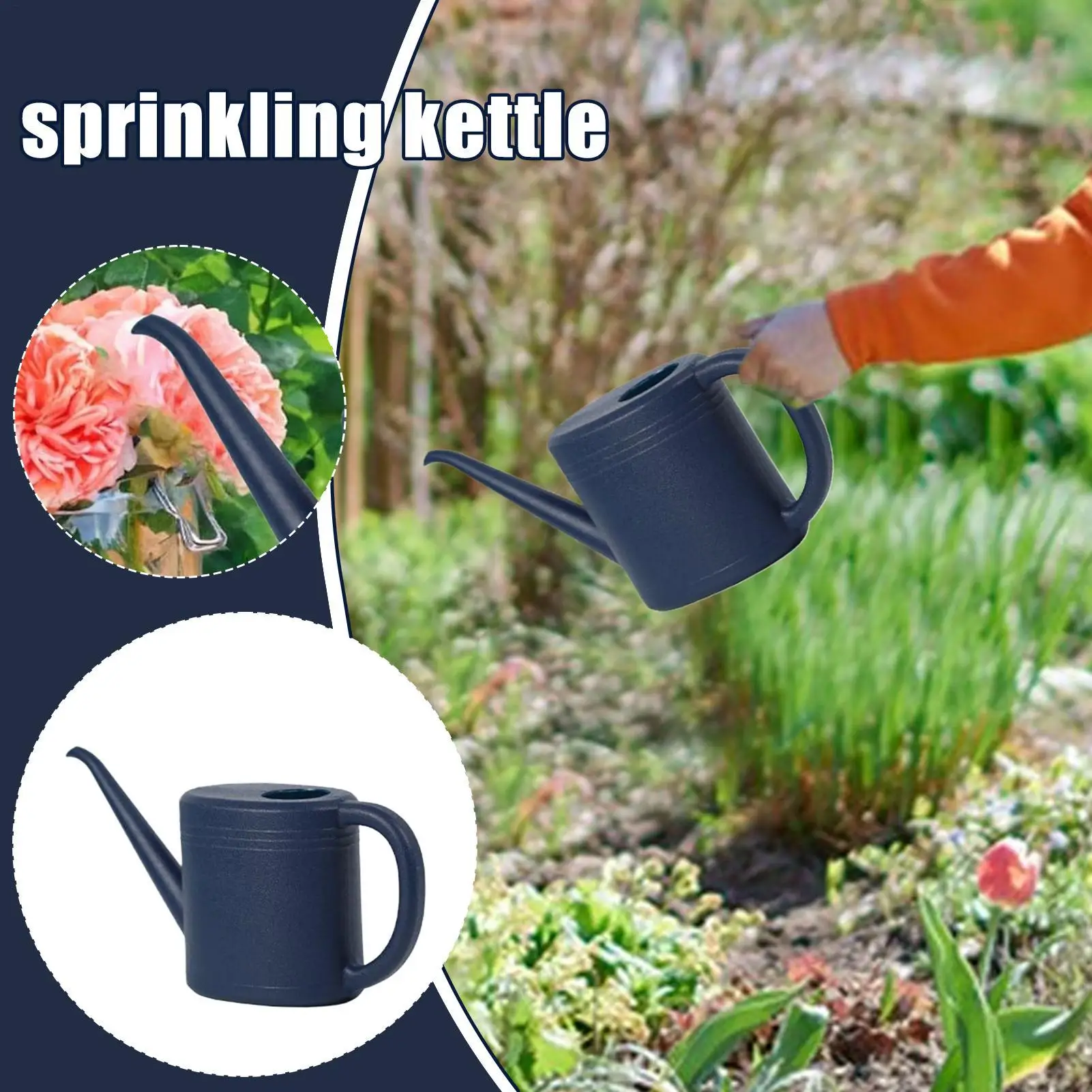 Elegant 1L Long Spout Watering Can for Indoor and Outdoor Plants