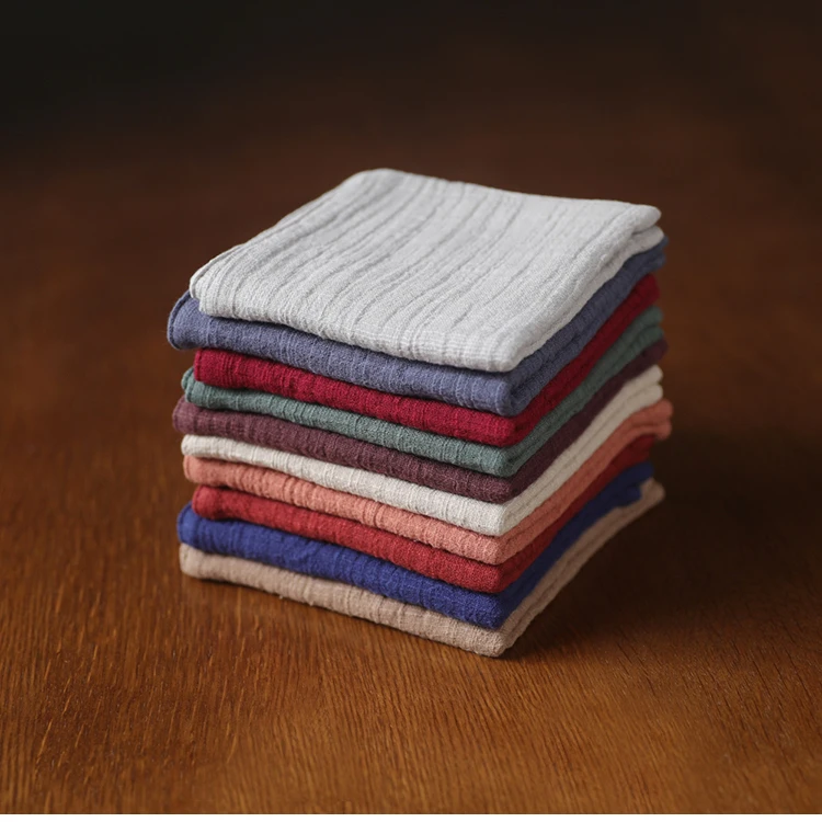 Description Picture 2 of itemCotton Linen Tea Towel Dishcloth Table Napkins Zen Tea Ceremony Mat Serving Flowers Accessories Napkin For Plate