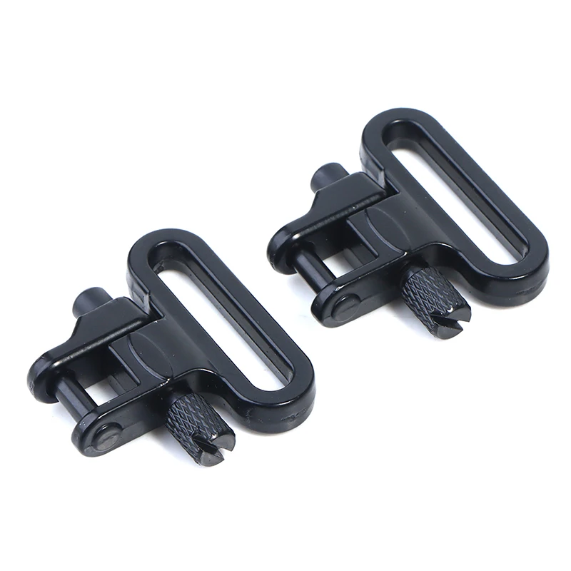 2PCS 1'' Tactical Rifle Sling Swivels Mount Adapter Attachment Gun