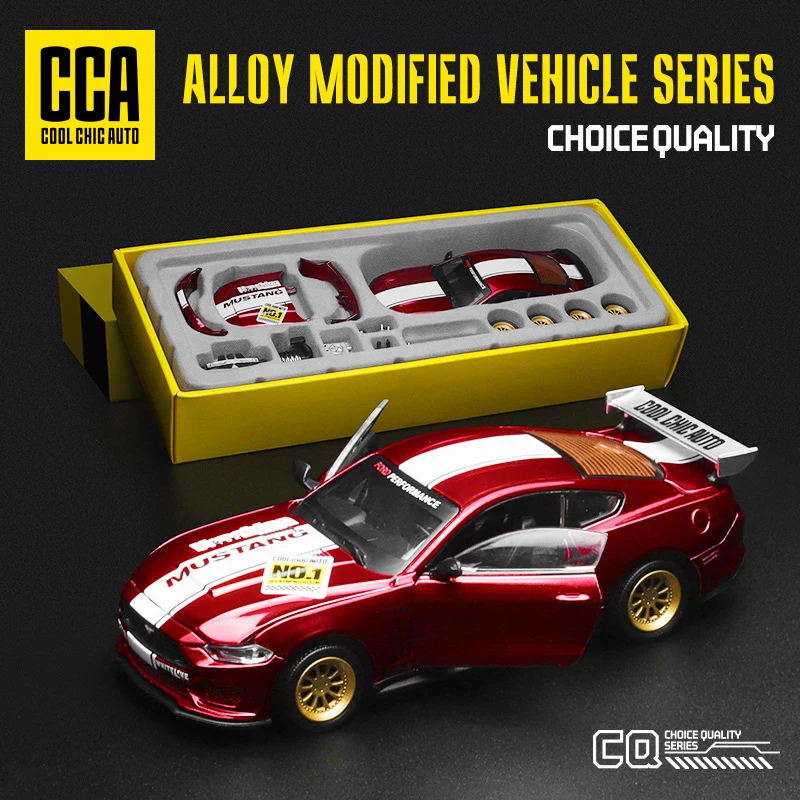 

1/42 Sports Cars Toy for Kids Model Ford Mustang GT Alloy Diecast Pull Back Models Car Collection Children Boys Gifts Vehicles
