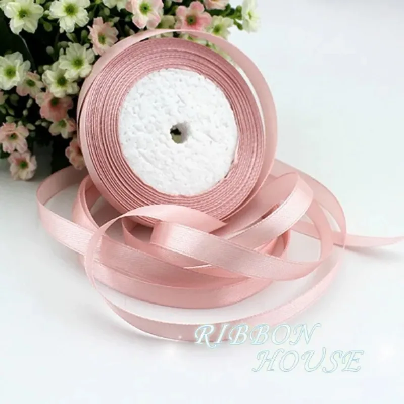Coral Pink Silk Satin Ribbon Party Home Wedding Decoration DIY Handmade Wrapping 6mm 10mm 15mm 20mm 25mm 40mm 50mm 25 yards/roll ribbon decoration satin ribbons ribbon supplies wrapping ribbon satin ribbon