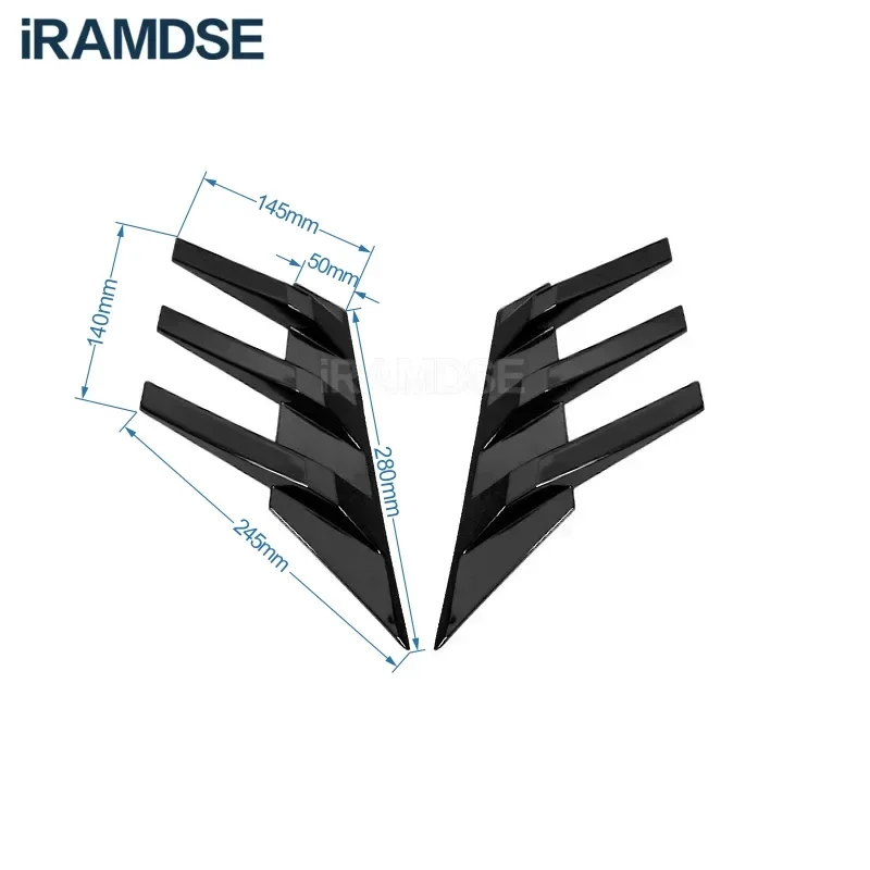 Rear Windshield Side Spoiler for CHANGAN UNI-V Exterior Decorative Rear Wing Carbon Paint Accessories car rear wing spoiler