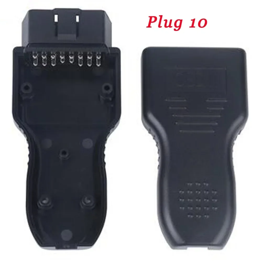 In Stock 10 Type J1962 OBD2 16pin Male Connector Car OBD Shell Plug + Housing +SR+ Screws OBD2 Diagnostic Interface Socket