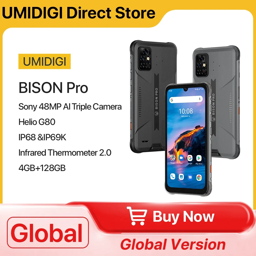 In-Stock-UMIDIGI-BISON-Pro-Global-Version-Smartphone-NFC-128GB-IP68 ...