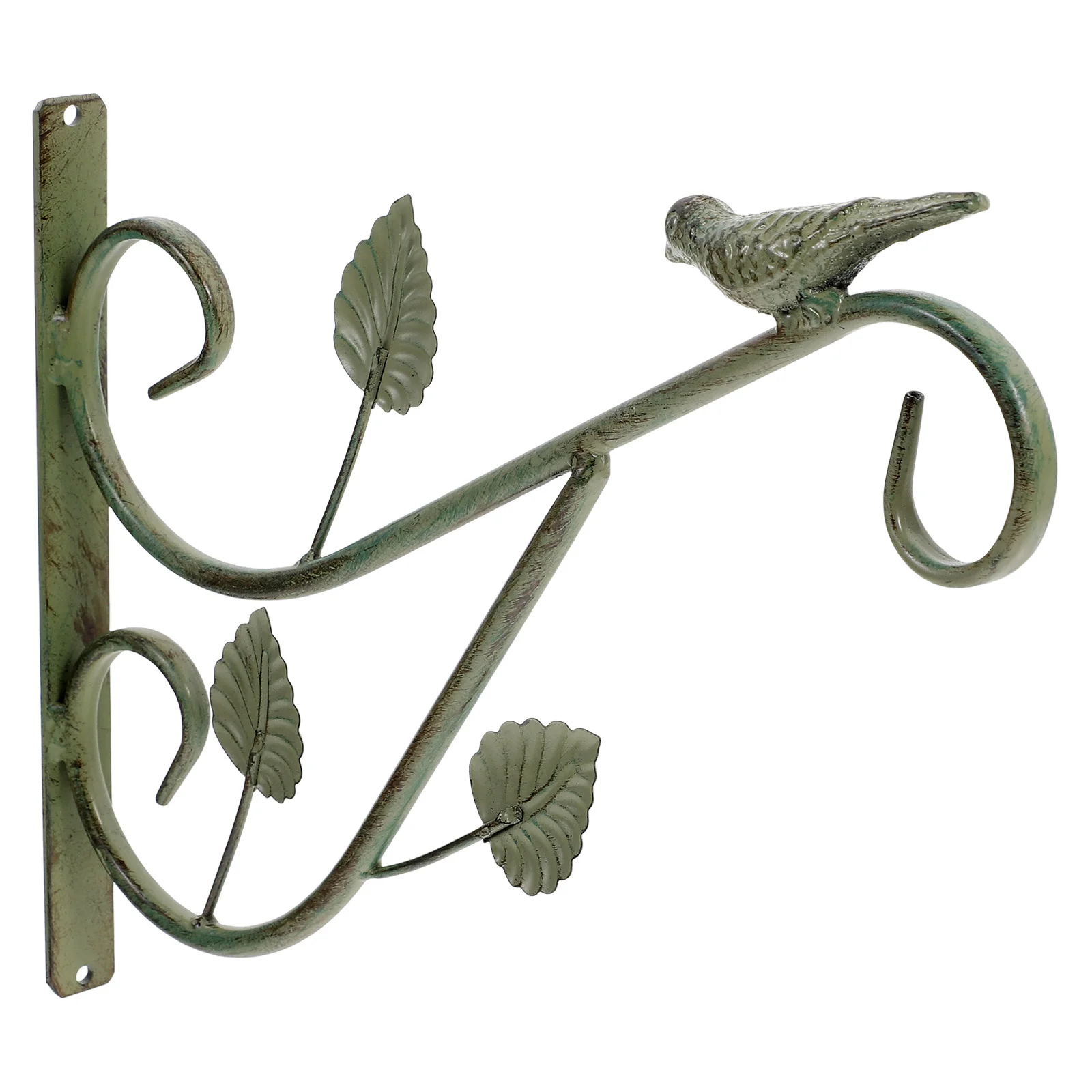 Retro Iron Vintage Plant Hangers Wall Mounted Shepherd Hooks for Outdoor Birdcage Flower Pot Bracket Garden Decorative Iron Wall