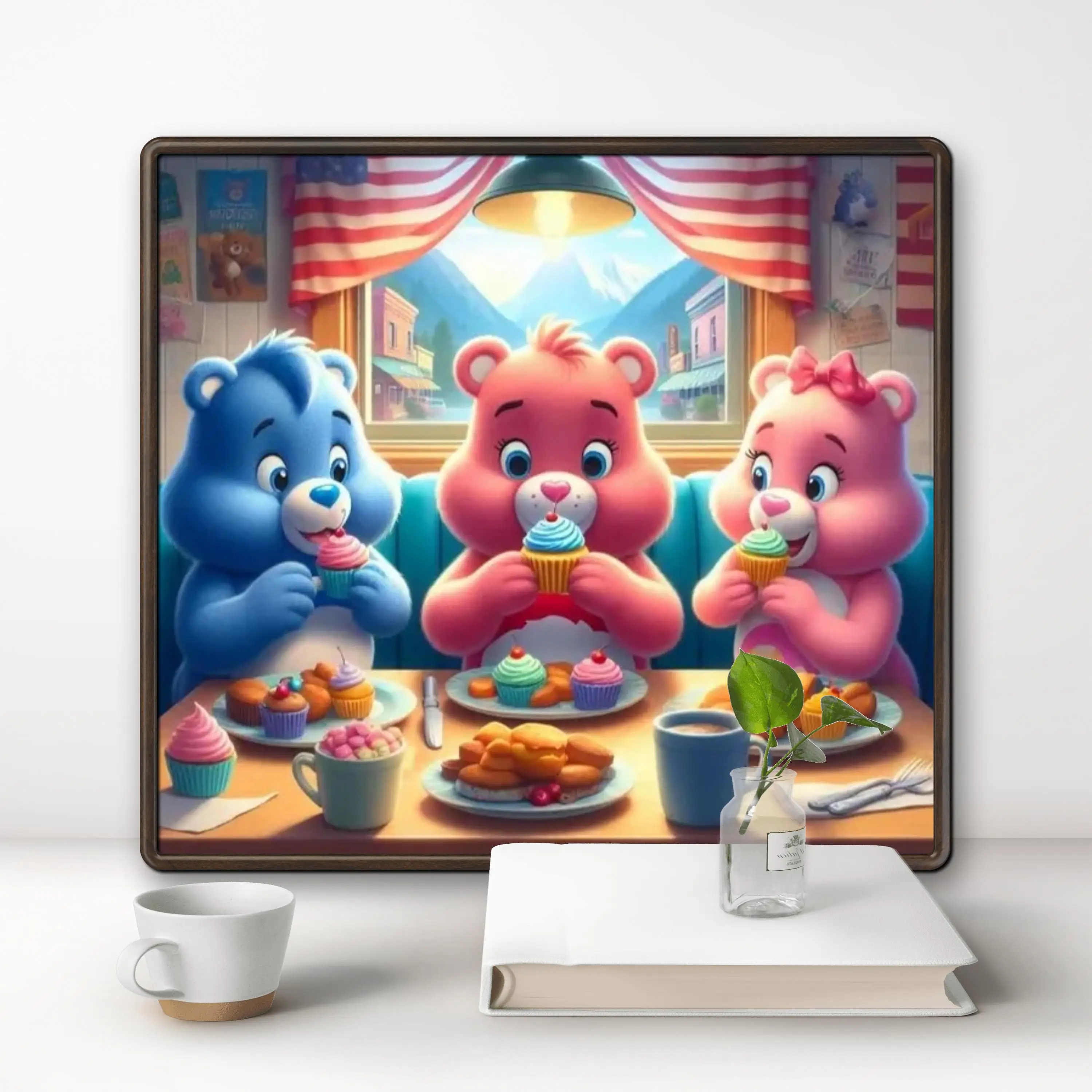 Description Picture 4 of item2024 New Cartoon Bear Round Diamond Painting Kits Cute Animal Kawaii Teddy Bear DIY Drills Mosaic Embroidery Cross-stitch Gift