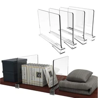 Acrylic Dividers Shelf Divider For Closets Organizers With Wooden Shelves Shelf Dividers Closet Purses Separators Shelf Divider 2