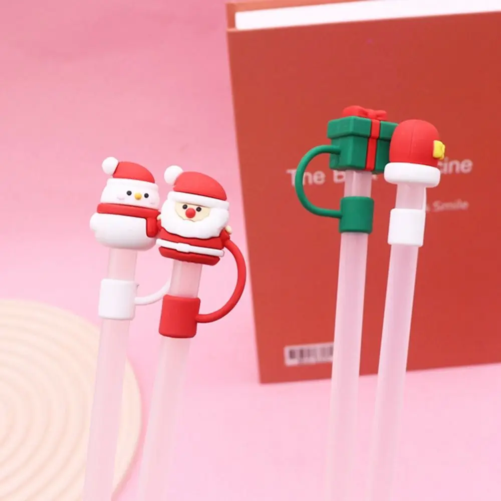 1PC Christmas Straw Plug Reusable Airtight Drinking Dust Cap Cup Accessories  Cartoon Plugs Tips Cover Suit For 10mm Straws Cup - AliExpress