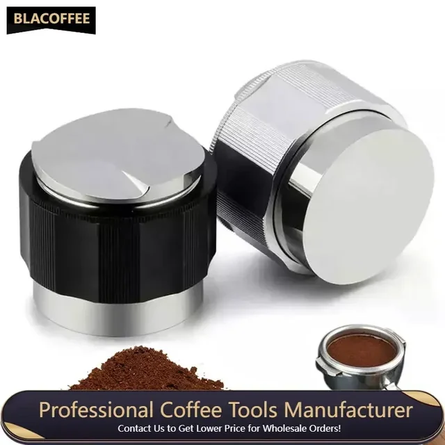 Coffee Distribution Tool Coffee Leveler 2 In 1 Coffee Distributor Force Tamper Stainless Steel Espresso Powder Press Tamper