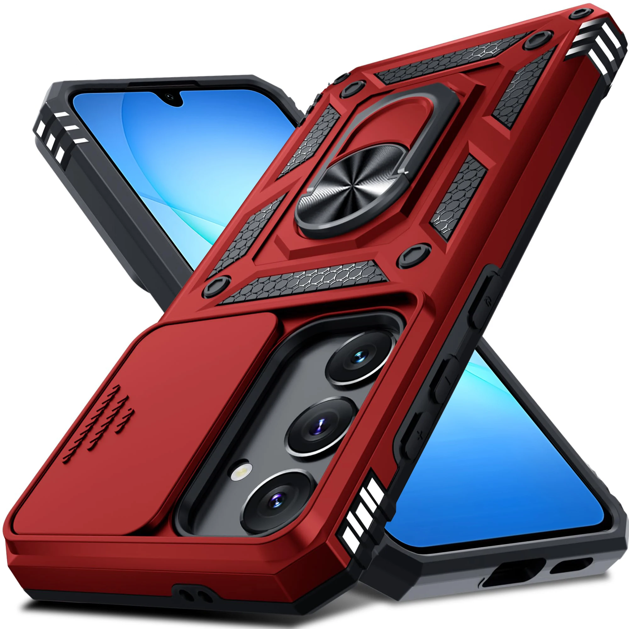 Case For Samsung Galaxy S26 S25 S24 S23 Ultra Plus FE A17 A37 A57 A56 5G Military-Grade Protection Phone Slide Camera Cover