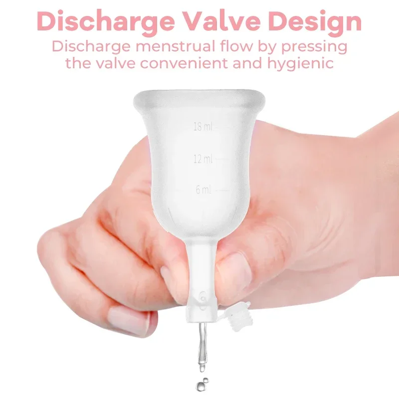 LadyPeriodCupValveMenstrualCupMedicalSiliconeMenstrualCupPeriodCopaMenstrualCon