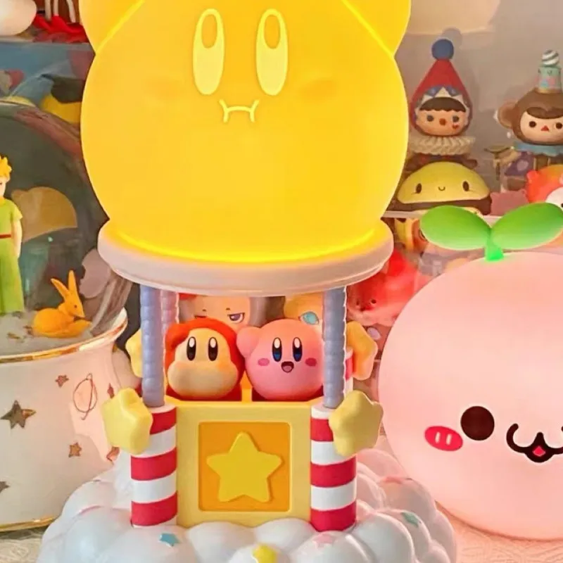 

Game Light Action Figure Toys Genuine Kirby Clap Lamp Lights Toy Figure Cute Table Kabi Lamp Night Cartoon Kids Gifts