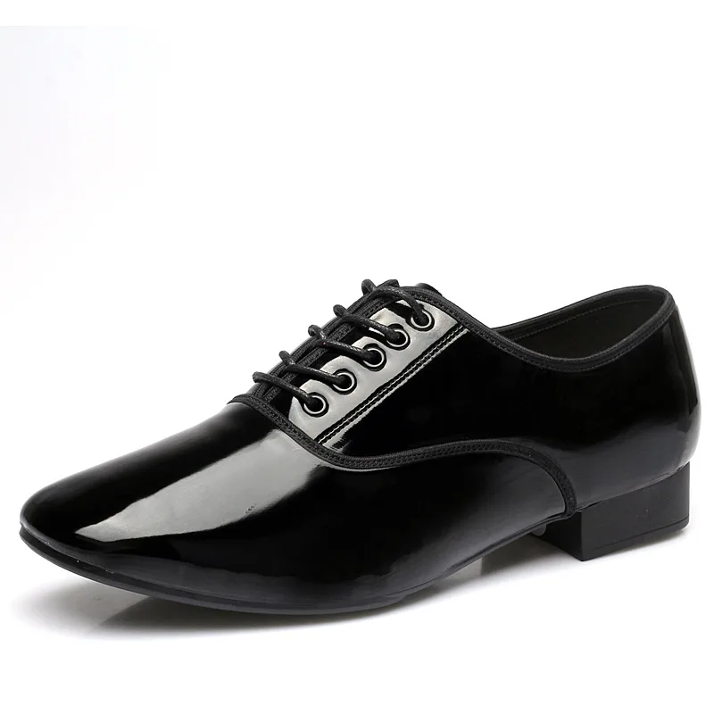 Modern Men Latin Dance Shoes Adult Square Dance Soft Sole Man Social Formal Dress Shoes Ballroom Dancing Shoes Cowhide Sneakers