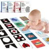 Baby Visual Stimulation Card Montessori Toys Black and White High Contrast Flash Cards Learning Educational Toys for Baby Gifts 1