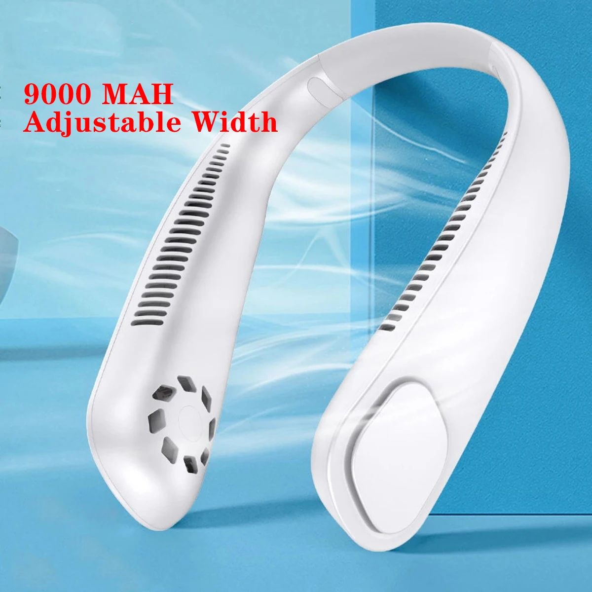 

NEW 9000 MAh Neck Fan Bladeless USB Rechargeable Leafless Wearable Hanging Fans Portable Air Cooler Cooling Mute Fans