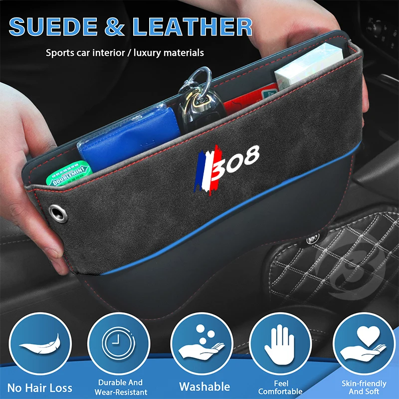 2 Stuks Autostoel Gap Filler Pads voor Peugeot 2008 206 207 3008 301