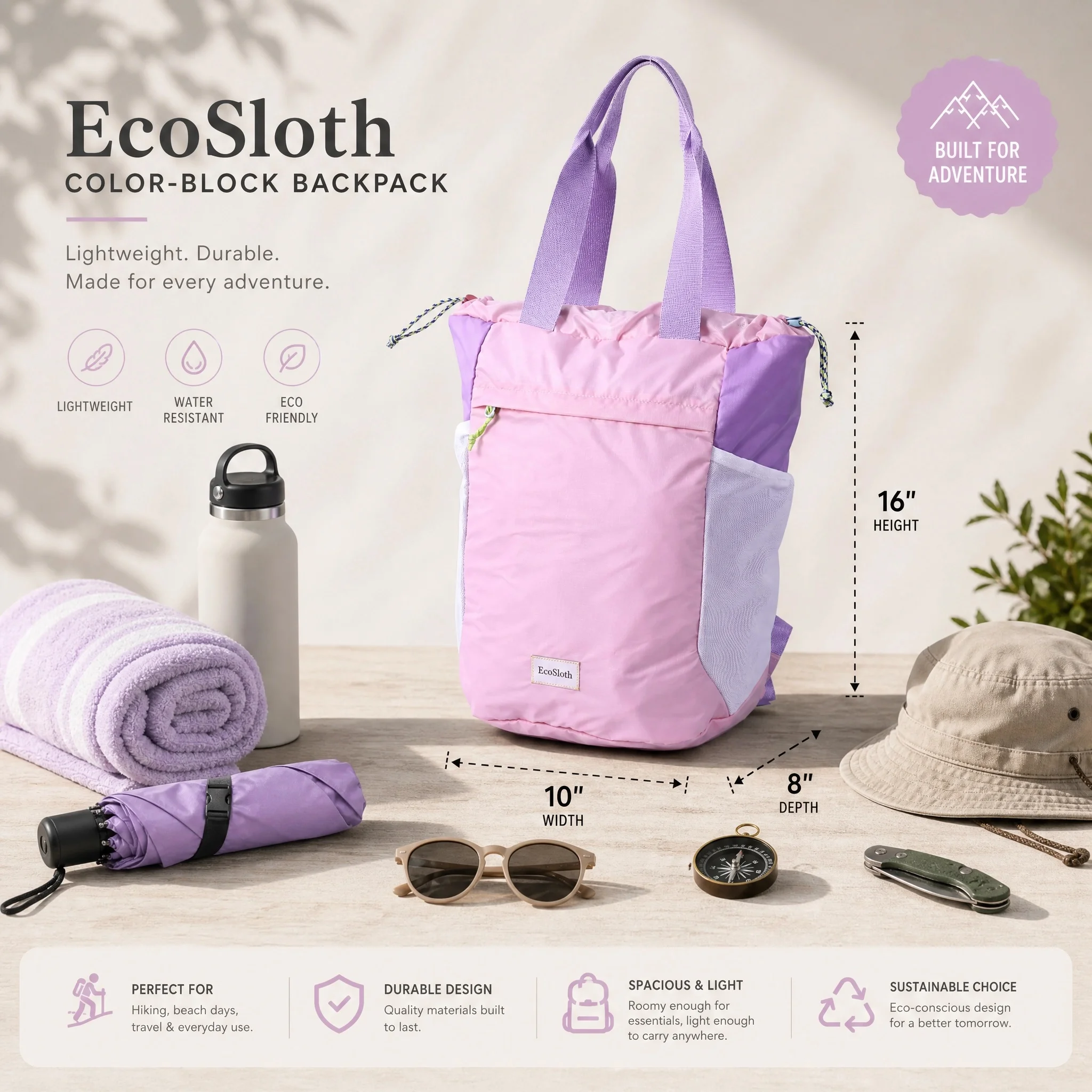 ES Outdoor Travel Backpack for Unisex, Large Capacity Leisure Backpacks For Hiking & Mountaineering, Trendy Foldable Sports Bag 6