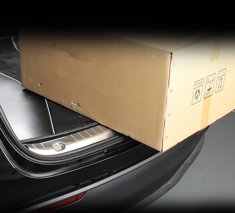

Для Tesla Model 3/Model Y 2017-2022, Автомобильный задний бампер, ножная пластина, защита порога двери багажника, защитная крышка, чехол для заднего порога багажника