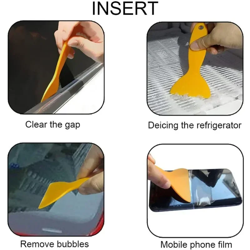 Car Film Wrap Tools Kit Squeegee Set Vinyl Scraper Cutter for Vehicle Window Tint Wrapping Vinyl Spatula Car Accessories