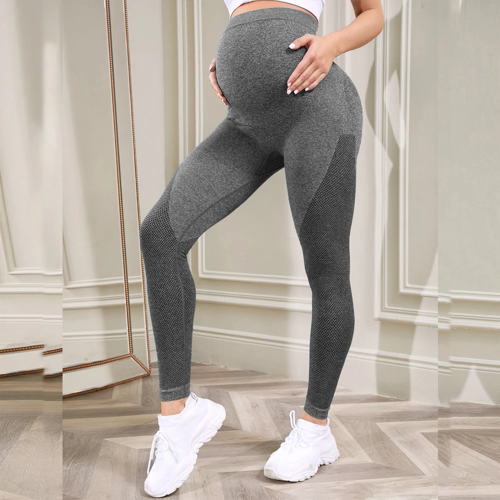 Women's Maternity Leggings Fitness Legging Yoga Sports Casual Skinny Pants  Clothes High Waist Belly Pregnancy - AliExpress