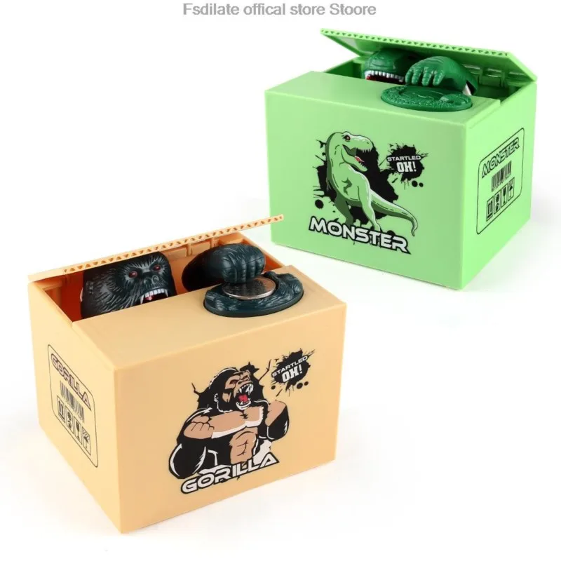 Children's toy piggy bank cartoon electric money stealing piggy bank cofrinho eletronico funny coin birthday gift for kid money saving box,piggy bank