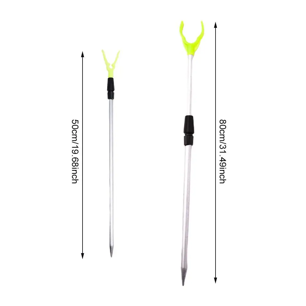 Support de canne métallique réglable Y - Porte-canne portable et compact pour pêche nomade