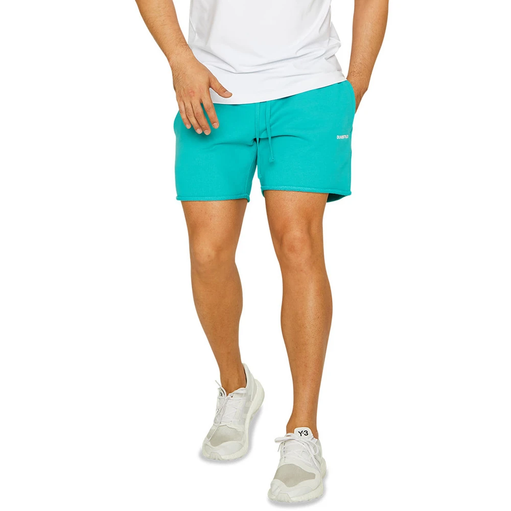 

Men's Cotton Sporting Running Shorts Loose Bodybuilding Sweatpants Fitness Short Pants Jogger Gym Vintage Male Light Blue Shorts
