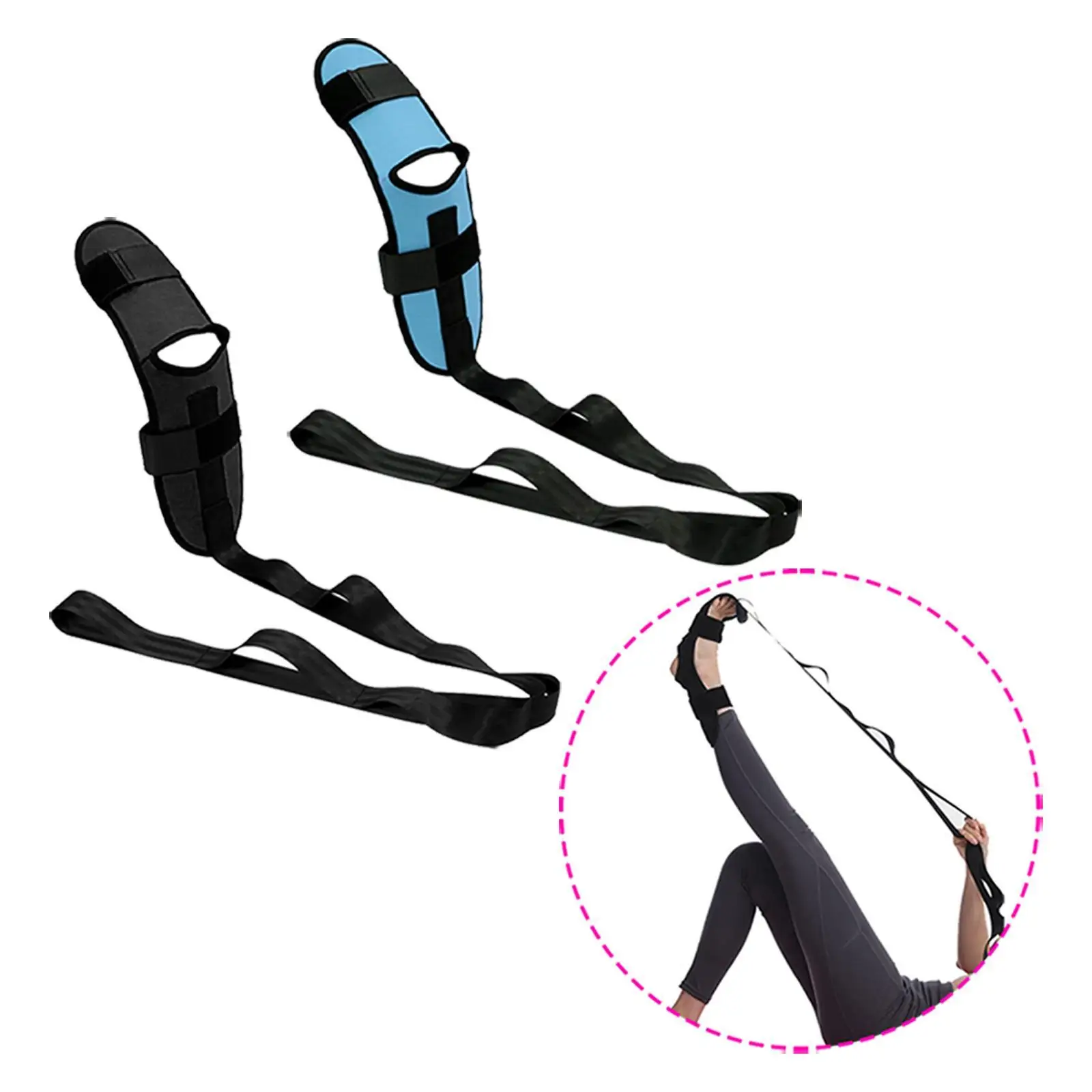 Stretching Strap with Loops Adjustable Leg Stretcher Strap for Gymnastics Physical Therapy Flexibility Training Yoga Pilates Stretching Strap with Loops Adjustable Leg Stretcher Strap for Gymnastics Physical Therapy Flexibility Training Yoga Pilates