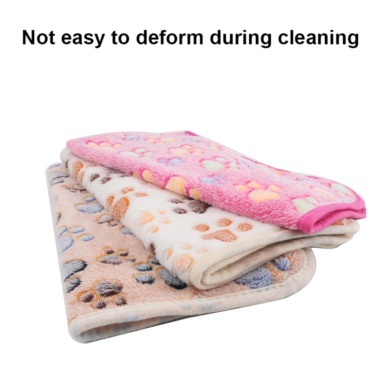 Soft Fluffy Pet Sleeping Mat Blanket Household Soft Flannel Dog Blanket Washable for Cat Kitten Puppy
