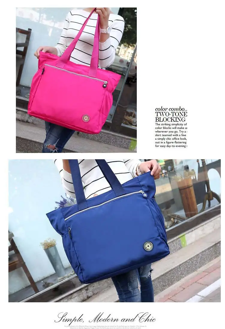 Nylon Umhängetasche für Frauen große Kapazität Umhängetasche Multi-Pocket Frauen tasche Shopping Travel Lady Handtasche Freizeit Geldbörse – Detail 33