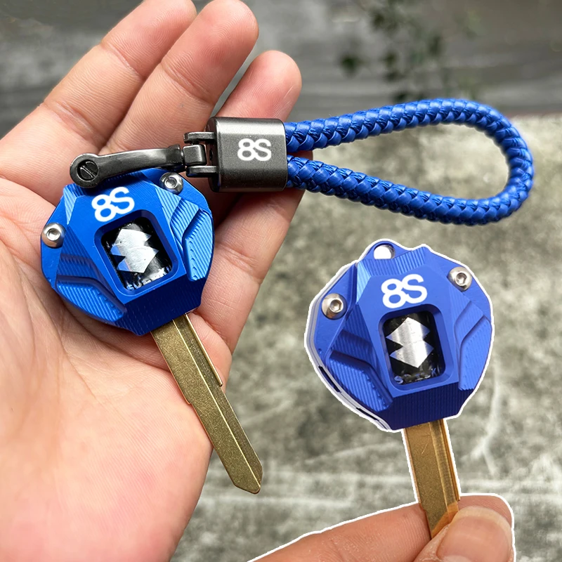 Motorcycle Key Cover Protection Shell and Keychain Accessory with Logo