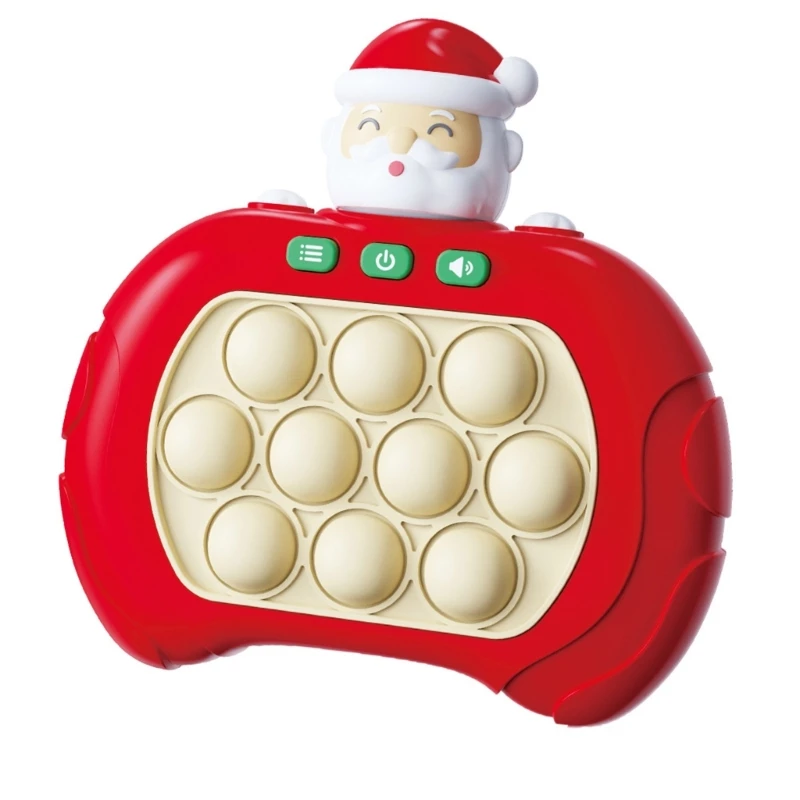 

Breakthroughs Press Bubble Christmas Quick Push Toy Handheld Game Console Fidgets Reaction Training Office Stress Toy
