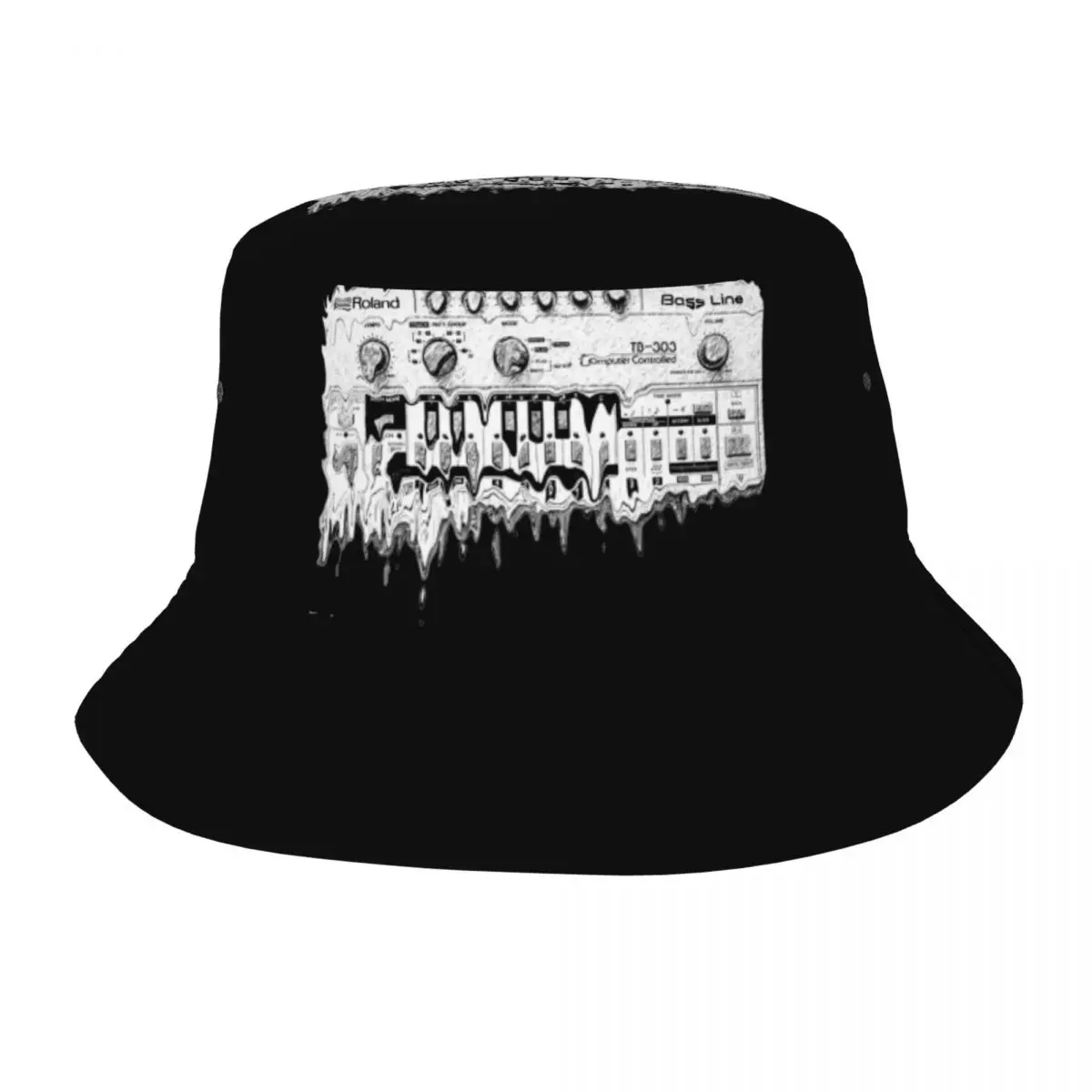 Sintetizzatore Roland Tb 303 Cappello Da Pescatore Unisex Outdoor Synth Analogico Korg Techno Musica Elettronica Berretti Da Pesca Summer Beach Hatwea