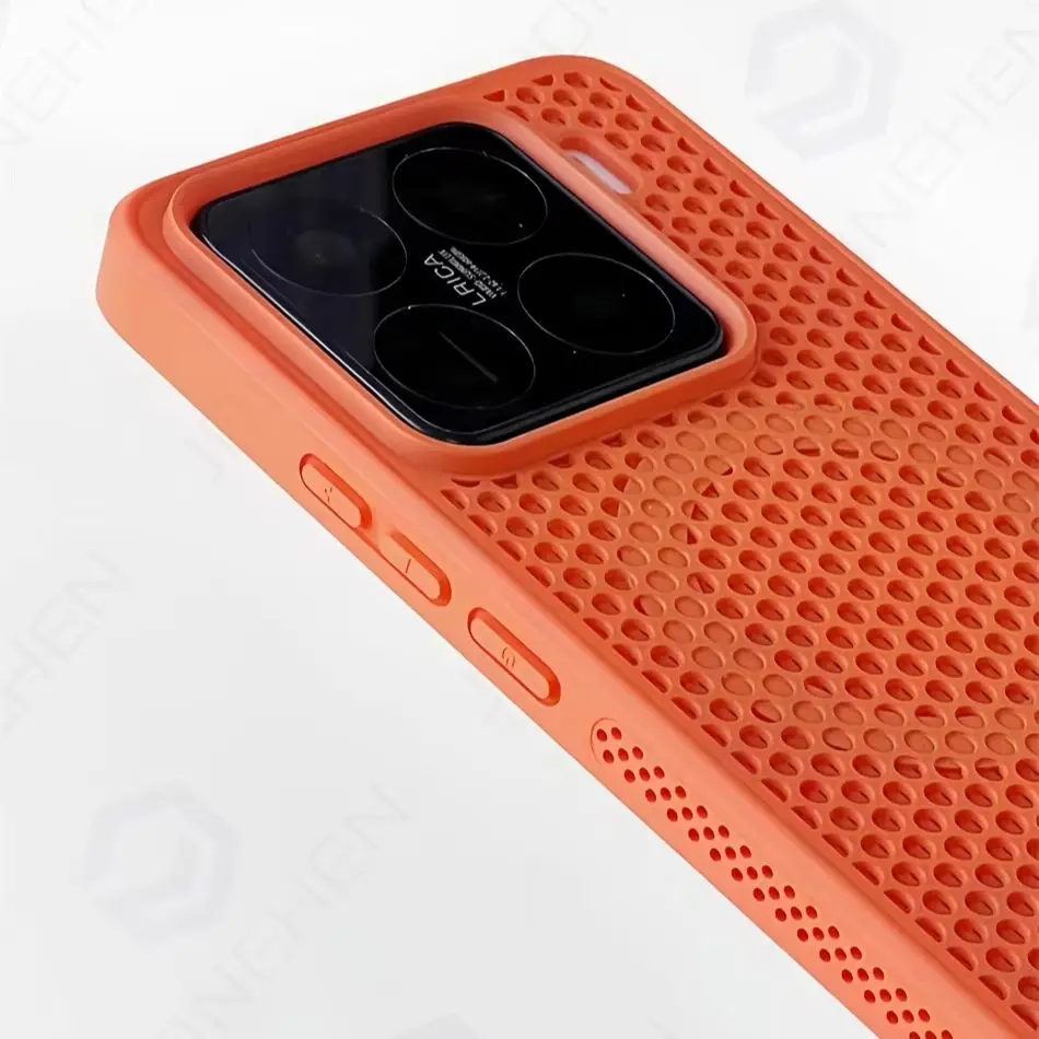 Magsafe Honeycomb Mesh Cooling Magnetic Case - Solid Color Silicone Bumper Cover