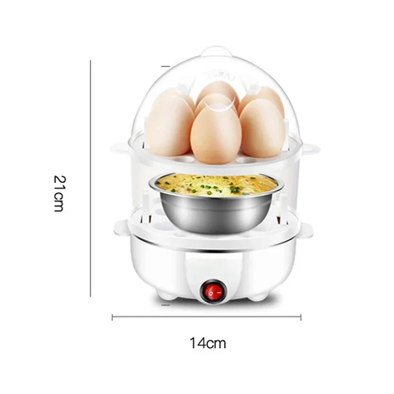 Electric Egg Boiler Universal 7 Egg Boiler Steamer Fried Cooking Tool Kitchen Utensils Breakfast Maker