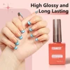 FZANEST Nail Supplies Rubber Top Coat Uñas Nail Tech Thicker Gel Nail Polish 3D Design Gel Nails Art Shell Nail Polish 3