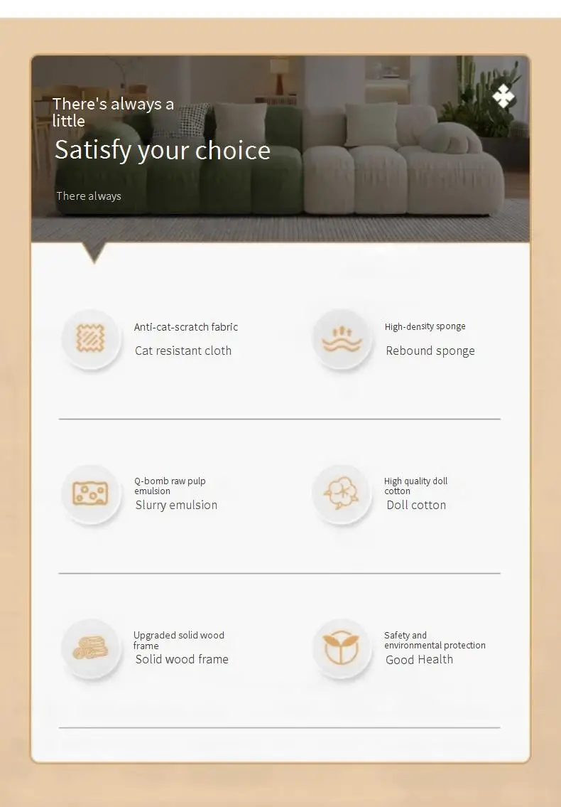 Lounge Comfortable Living Room Sofas Puff Soft Lazy Relaxing Minimalist Sofa Elegant Modern Canape Salon Patio Furniture