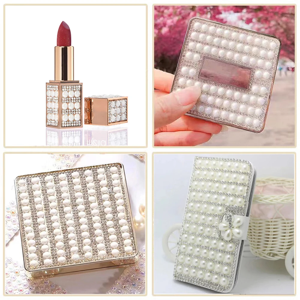 Adesivo autoadesivo con strass di cristallo Nastro di diamanti Adesivo fai da te Strass per artigianato artistico Decorazione borsa regalo per telefono per auto  15