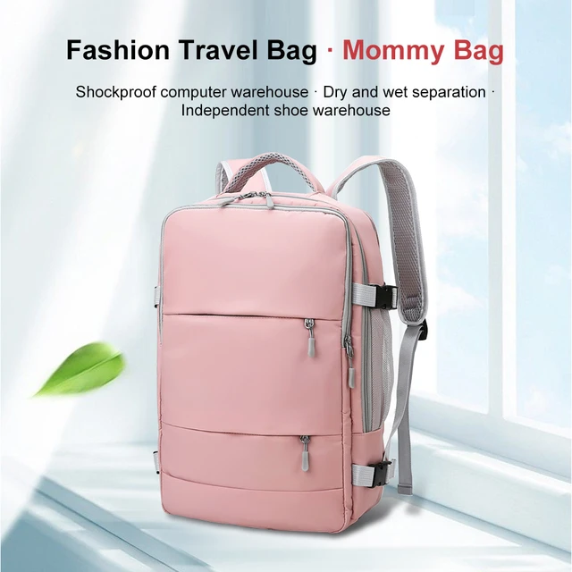 Travel Backpack Women's Large Capacity Multi-Function Luggage Backpack  Lightweight Waterproof Bagpack Travel Bag Dry Wet Pocket - AliExpress