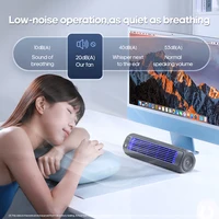 KINSCOTER ventilateur de climatiseur Portable 2000mAh ventilateur de tour de bureau silencieux ventilateur de circulation mural sans perçage 3 vitesses réglables 5