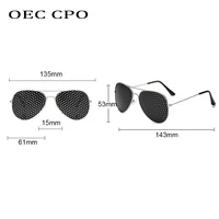 Sexy petit trou pilote lunettes de soleil hommes mode micropore sténopé lentille luxe lunettes de soleil femme nuances lunettes gafas de sol Oculos 6