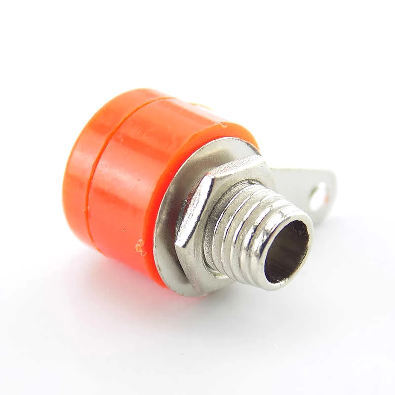 Red+ Black 4mm Banana Plug+Socket Connectors Female Male Insert Connector Nickel Plated DIY 1pair