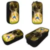 Cr7 New Pencil Pouch Football Soccer Ronaldos Print Accessories Cr7 Double Layer Pencil Bag Girl Makeup Bags Perfect Gifts 2